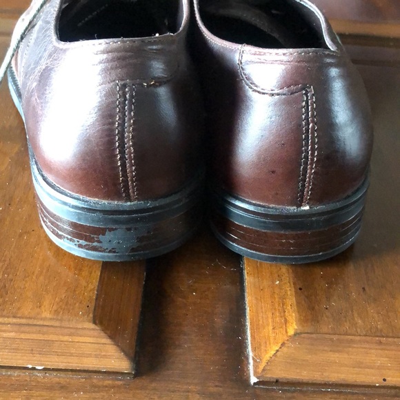 Men’s size 8 1/2M brown leather Nunn Bush lace up dress shoes - Picture 3 of 10